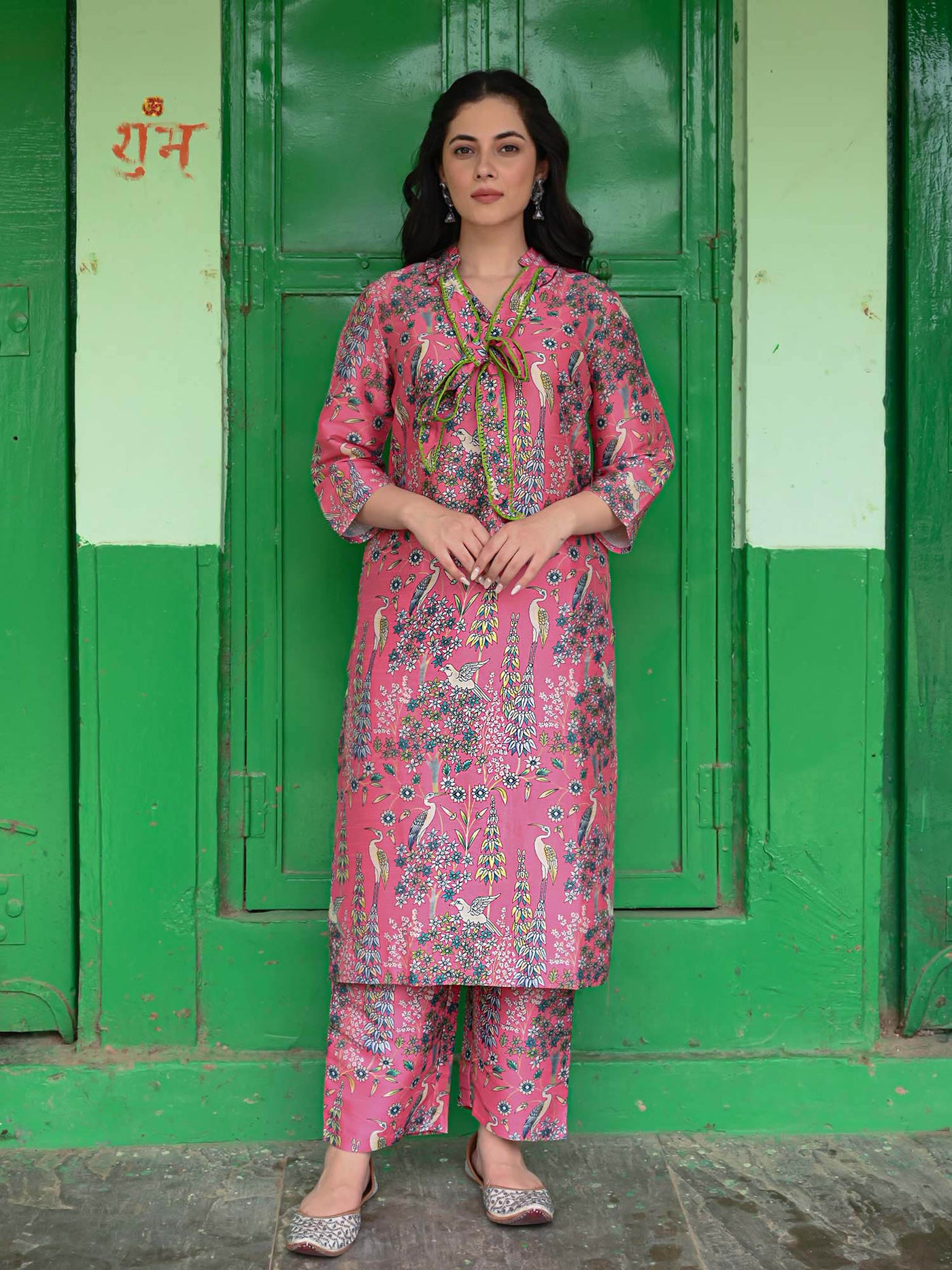 Flamingo Kurta Pant Set